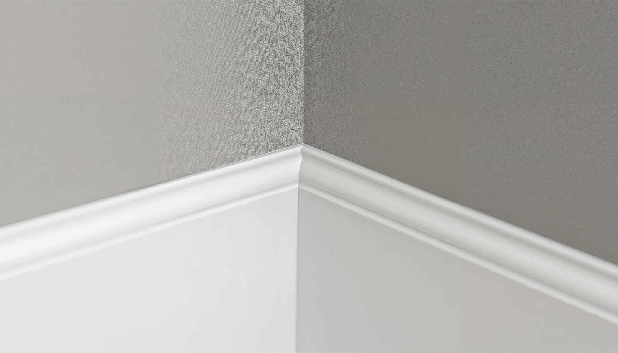 Close up of a skirting board