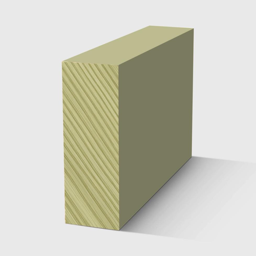 A square tumber moulding in primed H3 Primed FJ Pine 30 x 11mm 2.7m