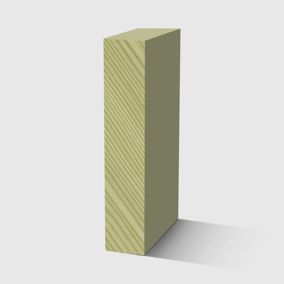 A square tumber moulding in primed H3 Primed FJ Pine 110 x 18mm 2.7m
