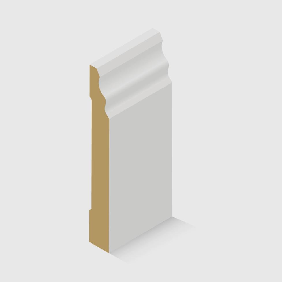 A colonial style MDF moulding 140 x 18mm